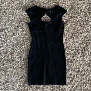 GUESS Ribbed Black Dress M